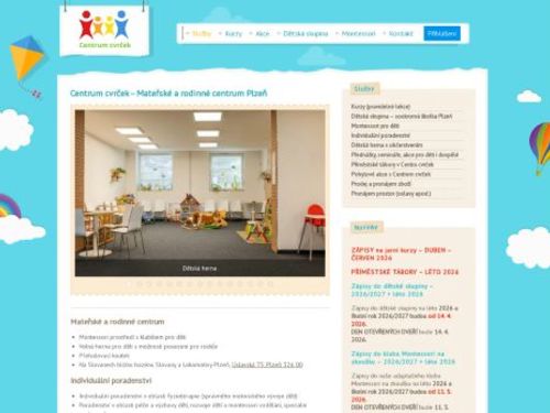 Mateřské a rodinné centrum Cvrček a dětská skupina Cvrčkův klub