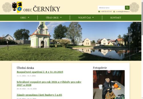 Zobrazit webové stránky Obecní úřad Černíky