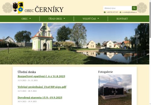 Zobrazit webové stránky Obecní úřad Černíky