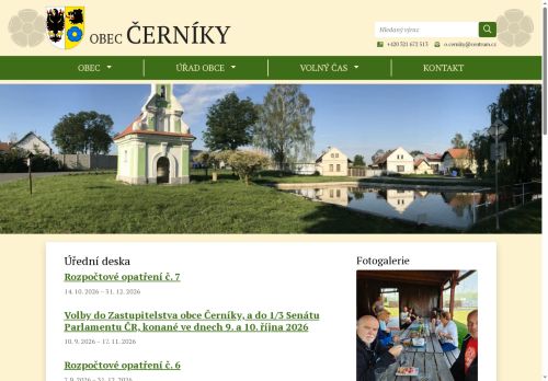 Zobrazit webové stránky Obecní úřad Černíky