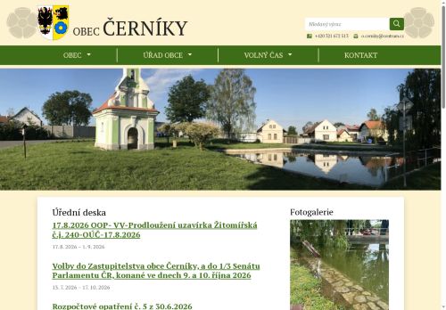 Zobrazit webové stránky Obecní úřad Černíky