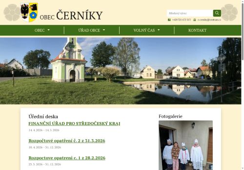 Zobrazit webové stránky Obecní úřad Černíky