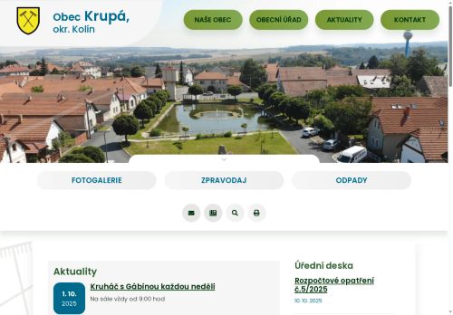 Zobrazit webové stránky Obecní úřad Krupá