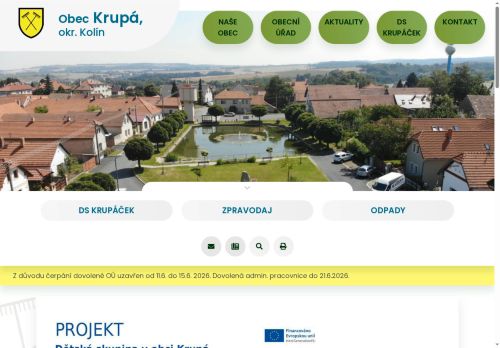 Zobrazit webové stránky Obecní úřad Krupá