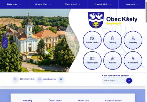 Zobrazit webové stránky Obecní úřad Kšely