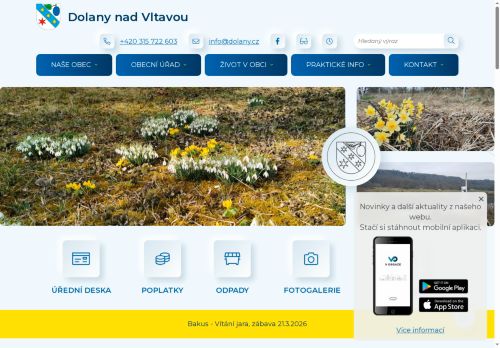 Zobrazit webové stránky Obecní úřad Dolany nad Vltavou