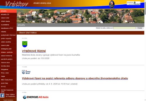 Zobrazit webové stránky Obecní úřad Vrátkov