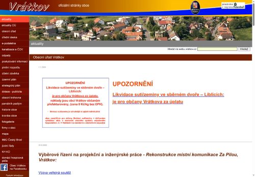 Zobrazit webové stránky Obecní úřad Vrátkov