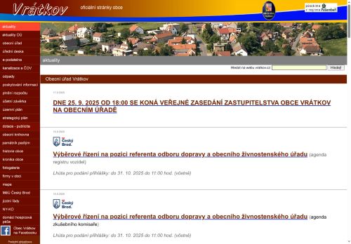 Zobrazit webové stránky Obecní úřad Vrátkov
