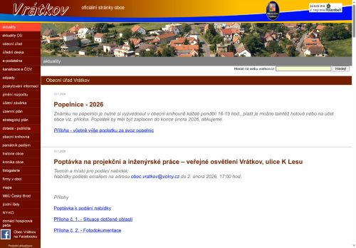 Zobrazit webové stránky Obecní úřad Vrátkov