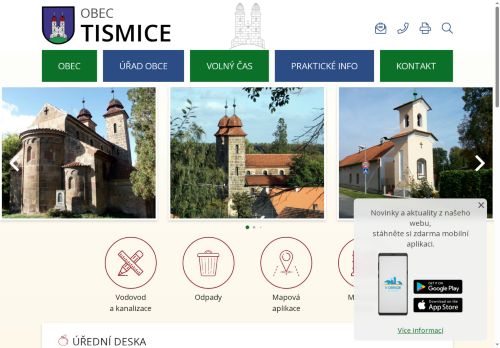 Zobrazit webové stránky Obecní úřad Tismice