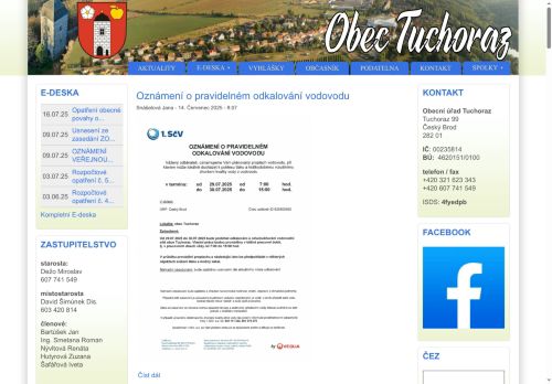 Zobrazit webové stránky Obecní úřad Tuchoraz