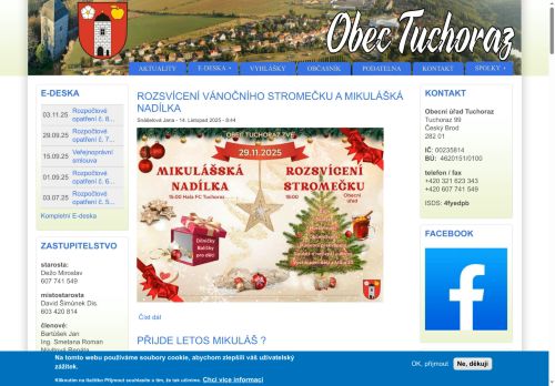 Zobrazit webové stránky Obecní úřad Tuchoraz