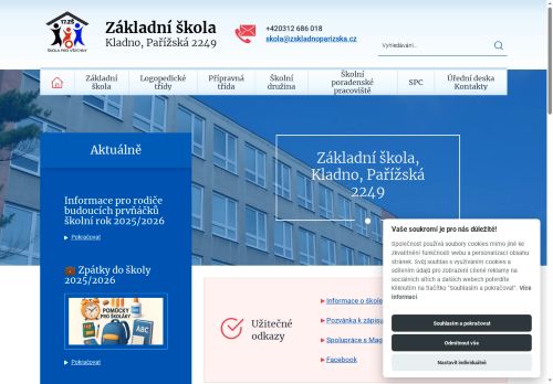 Základní škola, Kladno, Pařížská 2249 nabízí práci na pozici Učitel/ka na 2. stupni ZŠ v obci Kladno