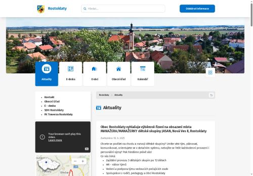 Zobrazit webové stránky Obecní úřad Rostoklaty