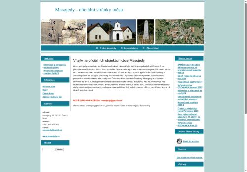 Zobrazit webové stránky Obecní úřad Masojedy