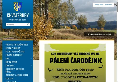 Zobrazit webové stránky Obecní úřad Chvatěruby