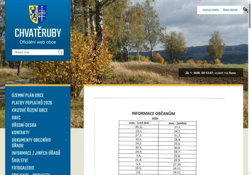 Zobrazit webové stránky Obecní úřad Chvatěruby