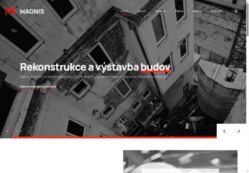 Webové stránky MAGNIS s.r.o., Brno