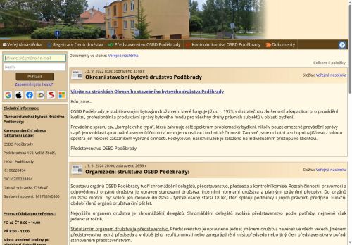 Okresní stavební bytové družstvo Poděbrady nabízí práci na pozici Samostatná účetní ( pro bytová družstva a SVJ ) v obci Poděbrady