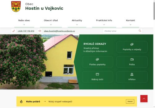 Zobrazit webové stránky Obecní úřad Hostín u Vojkovic