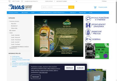 AVAS EXPORT-IMPORT spol. s r.o. nabízí práci na pozici Skladník, řidič sk.B v obci Dobřany
