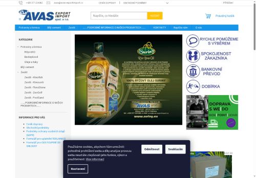 AVAS EXPORT-IMPORT spol. s r.o. nabízí práci na pozici Skladník, řidič sk.B v obci Dobřany