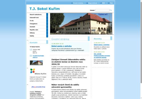 Zobrazit webové stránky Tělocvičná jednota Sokol Kuřim