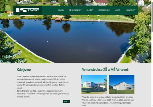 Webové stránky LS stavby s.r.o., Nýrsko