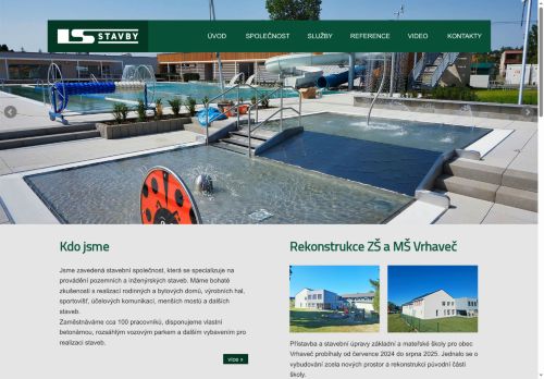 Webové stránky LS stavby s.r.o., Nýrsko
