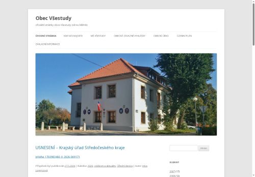 Zobrazit webové stránky Obecní úřad Všestudy