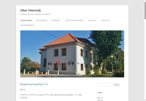 Zobrazit webové stránky Obecní úřad Všestudy
