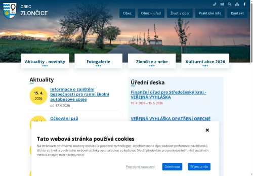Zobrazit webové stránky Obecní úřad Zlončice