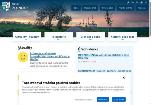 Zobrazit webové stránky Obecní úřad Zlončice