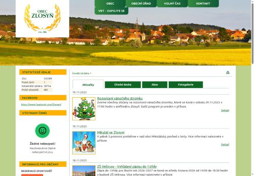Zobrazit webové stránky Obecní úřad Zlosyň