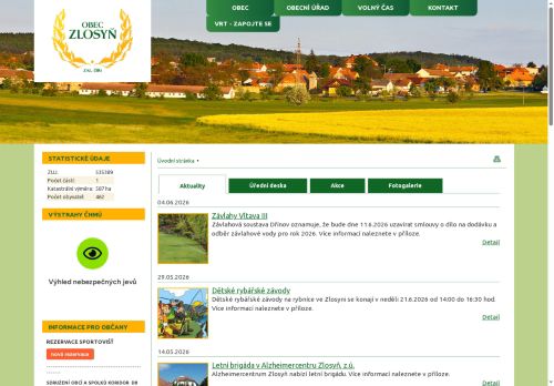Zobrazit webové stránky Obecní úřad Zlosyň