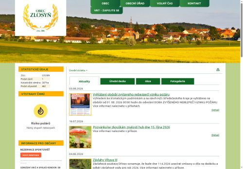 Zobrazit webové stránky Obecní úřad Zlosyň
