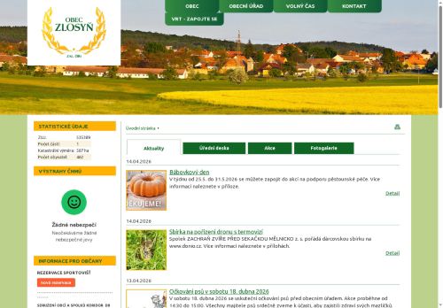 Zobrazit webové stránky Obecní úřad Zlosyň
