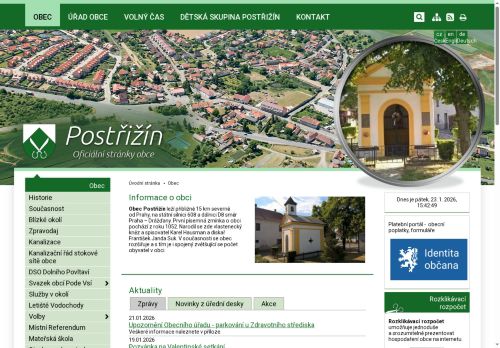 Zobrazit webové stránky Obecní úřad Postřižín