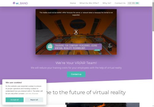 vr_BAND, s.r.o. nabízí práci na pozici Vývojář virtuální reality v obci Jivina