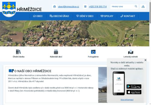 Zobrazit webové stránky Obecní úřad Hřiměždice