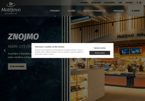 Matějovo pekařství a.s. nabízí práci na pozici Prodavač/ka podnikové prodejny v obci Blansko