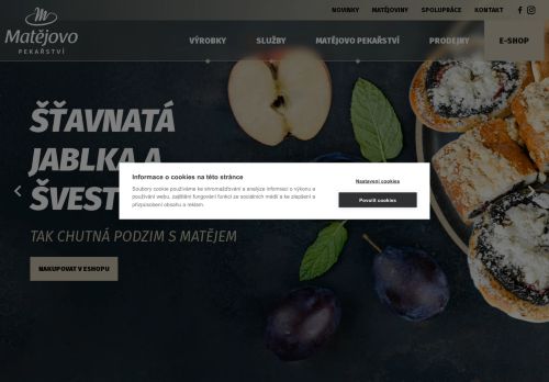 Matějovo pekařství, a.s. nabízí práci na pozici Prodavači v podnikové prodejně (m/ž) v obci Pohořelice