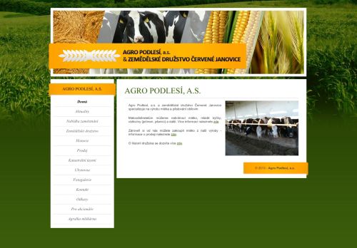 AGRO PODLESÍ, a.s. nabízí práci na pozici Ošetřovatel/ka telat v obci Červené Janovice