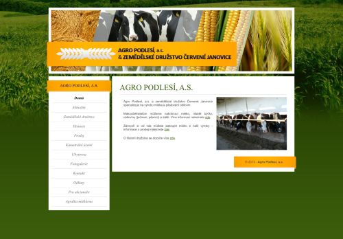 AGRO PODLESÍ, a.s. nabízí práci na pozici Kuchař / kuchařka v obci Červené Janovice