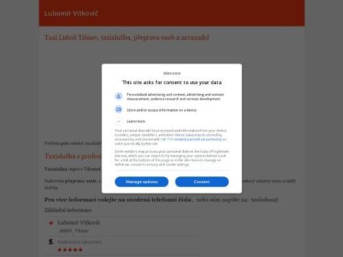 Lubomír Vítkovič - taxi