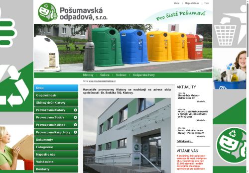 Pošumavská odpadová, s.r.o. nabízí práci na pozici DĚLNÍK PŘI SVOZU A NAKLÁDÁNÍ S ODPADY, OBSLUHA STROJŮ v obci Klatovy