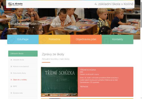 Základní škola Kolín III., Lipanská 420 nabízí práci na pozici Učitel/ka 2. stupně v obci Kolín