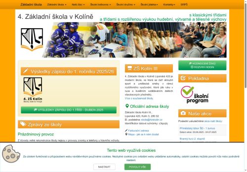 Základní škola Kolín III., Lipanská 420 nabízí práci na pozici Uklízeč/ka v obci Kolín