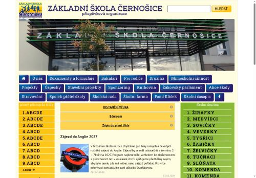 Zobrazit webové stránky Základní škola Černošice